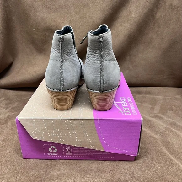 Dansko Lizanne Gray Ankle Booties - Picture 2 of 4